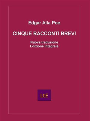 cover image of Cinque racconti brevi